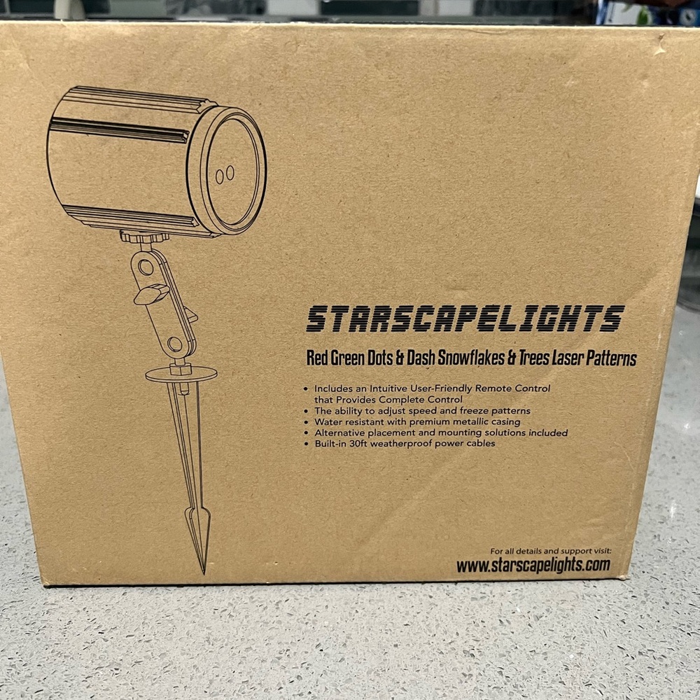 Starscape Lights Snowflakes and Trees Laser Patterns